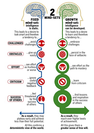 mindset by carol dweck infographic