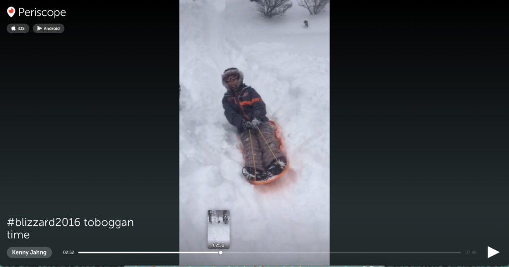 #blizzard2016 on Periscope