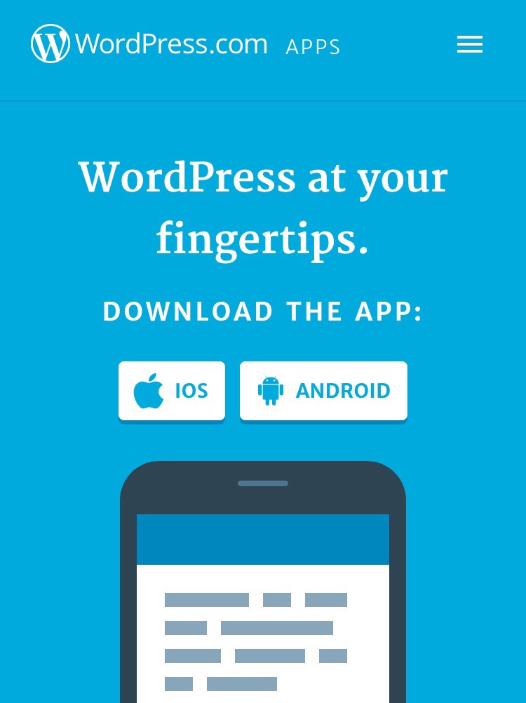 wordpress editing mobile app