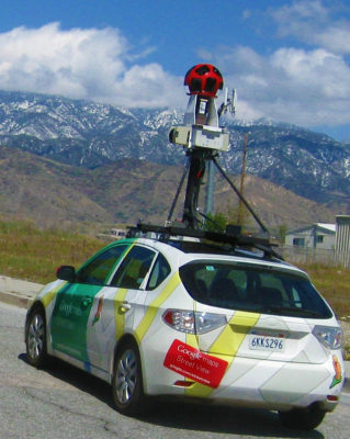 google maps car