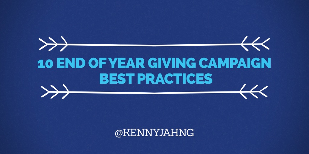 10 End of Year Giving Campaign  Best Practices