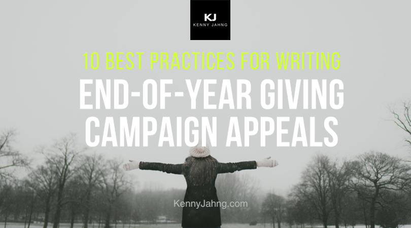 10 Best Practices for Writing End-Of-Year Giving Campaign Appeals