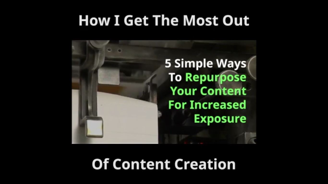 #VLOGMAS Day 19 Five Simple Ways to Repurpose Your Content for Increased Exposure